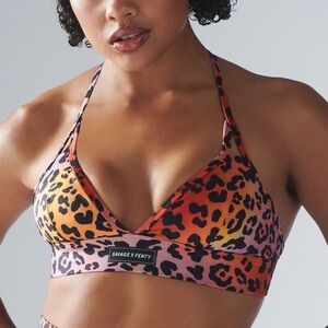 Savage X Fenty Leopard Print Sports Bra - Multicolor